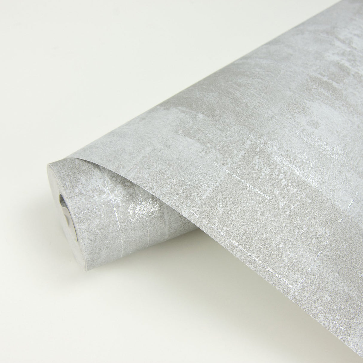 Ozone Silver Texture Wallpaper with Metallic Distressed Abstract Motif - Brewster 2927-20402