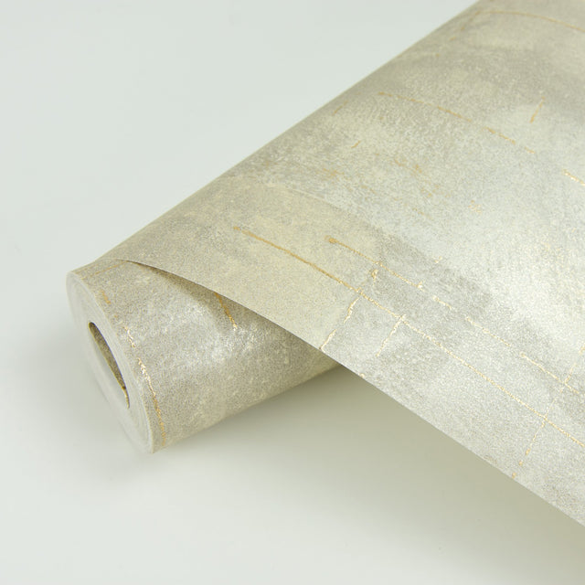 Ozone Taupe Texture Wallpaper with Distressed Abstract Glam Motif - Brewster 2927-20404