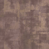 Ozone Brown Texture Wallpaper with Distressed Textures Glam Metallic Finish - Brewster 2927-20407