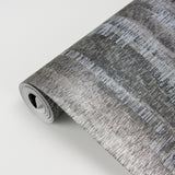 Meteor Pewter Distressed Texture Wallpaper with Metallic Abstract Glam Motif - Brewster 2927-20904
