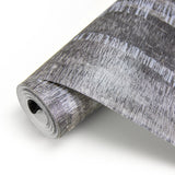 Meteor Pewter Distressed Texture Wallpaper with Metallic Abstract Glam Motif - Brewster 2927-20904