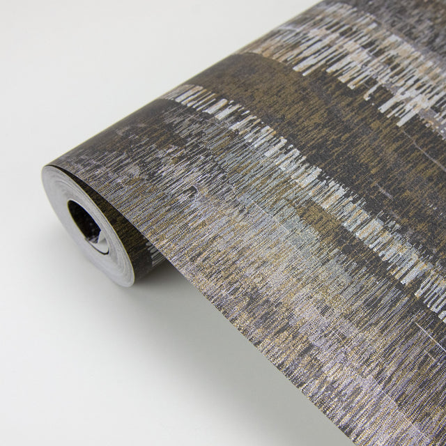 Meteor Silver Distressed Texture Wallpaper with Metallic Abstract Glam Pattern - Brewster 2927-20906