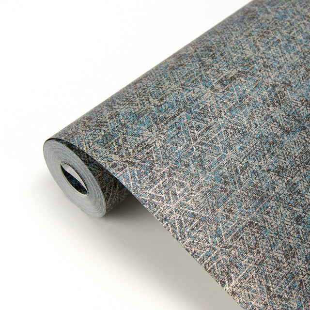 Cosmic Multicolor Geometric Wallpaper with Metallic Abstract Bohemian Pattern - Brewster 2927-21004