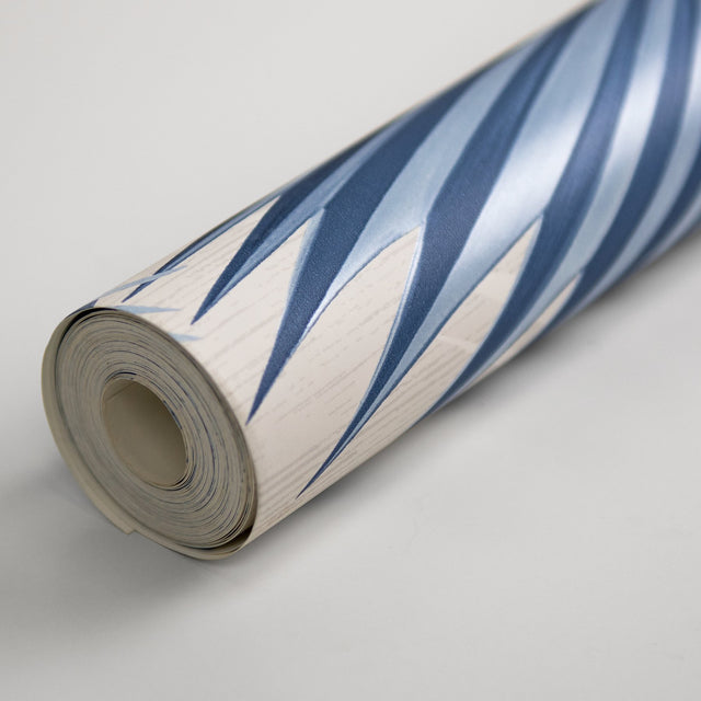 Summer Palm Blue Wallpaper with Tropical Leaf Pattern - A-Street Prints 2927-40102