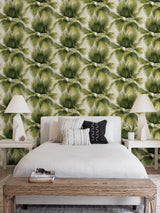 Summer Palm Green Wallpaper with Tropical Leaves Motif - A-Street Prints 2927-40114