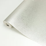 Carbon Platinum Honeycomb Geometric Wallpaper with Industrial Abstract Pattern - Brewster 2927-42486