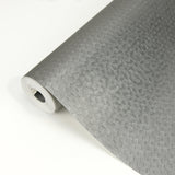 Carbon Pewter Honeycomb Geometric Wallpaper with Metallic Raised-Ink Hexagon Motif - Brewster 2927-42488