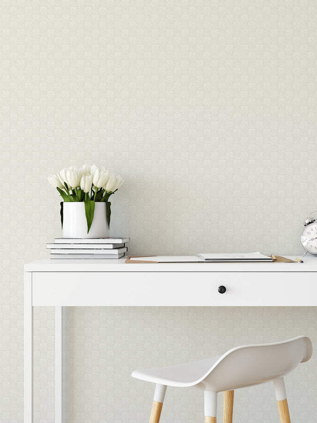 Calabash Dove Rope Basketweave Wallpaper with Coastal Fabric & Woven Textures - A-Street Prints 2927-80800