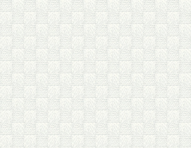 Calabash Light Grey Rope Basketweave Wallpaper with Coastal Fabric & Woven Textures - A-Street Prints 2927-80808