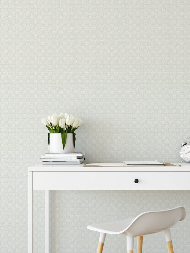 Calabash Light Grey Rope Basketweave Wallpaper with Coastal Fabric & Woven Textures - A-Street Prints 2927-80808