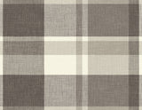 Madaket Charcoal Plaid Wallpaper with Fabric Woven Texture - A?Street Prints 2927-81100