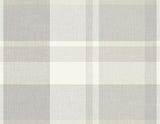 Madaket Light Grey Plaid Wallpaper with Fabric Texture Plaid - A-Street Prints 2927-81118
