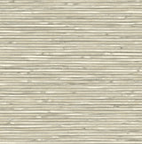 Bellport Ivory Wooden Slat Wallpaper with Coastal Wood Look Motif - Brewster 2927-81305