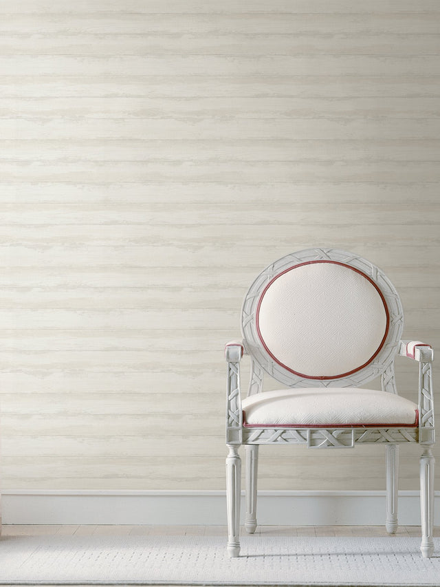 Truro Bone Weathered Shiplap Wallpaper with Coastal Wood Plank Motif - A-Street Prints 2927-81405