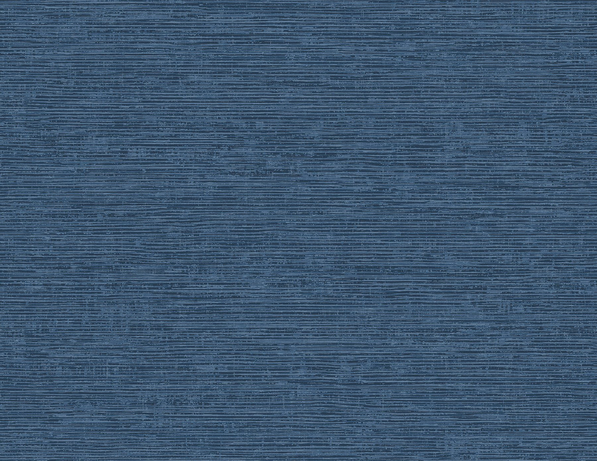Tiverton Indigo Faux Grasscloth Blue Wallpaper with Coastal Graphic Motif - A-Street Prints 2927-81712