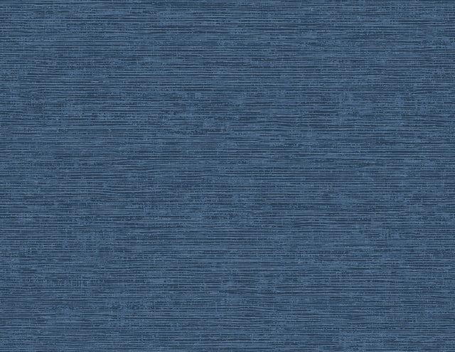Tiverton Indigo Faux Grasscloth Blue Wallpaper with Coastal Graphic Motif - A-Street Prints 2927-81712