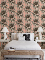 Summer Palm Blush Tropical Wallpaper with Botanical Leaves Motif - A-Street Prints 2927-81901
