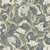 Bodri Blue Tulip Garden Wallpaper with Botanical Scandinavian Floral Pattern - A-Street Prints 2932-65117