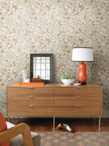 Ewald Grey Garden Vines Wallpaper with Botanical Floral Pattern - A-Street Prints 2932-65124