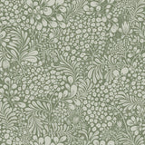 Siv Dark Green Botanical Wallpaper with Scandinavian Botanical Motif - A-Street Prints 2932-65125