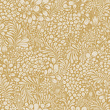 Siv Mustard Botanical Wallpaper with Scandinavian Non Woven Floral Pattern - A-Street Prints 2932-65127
