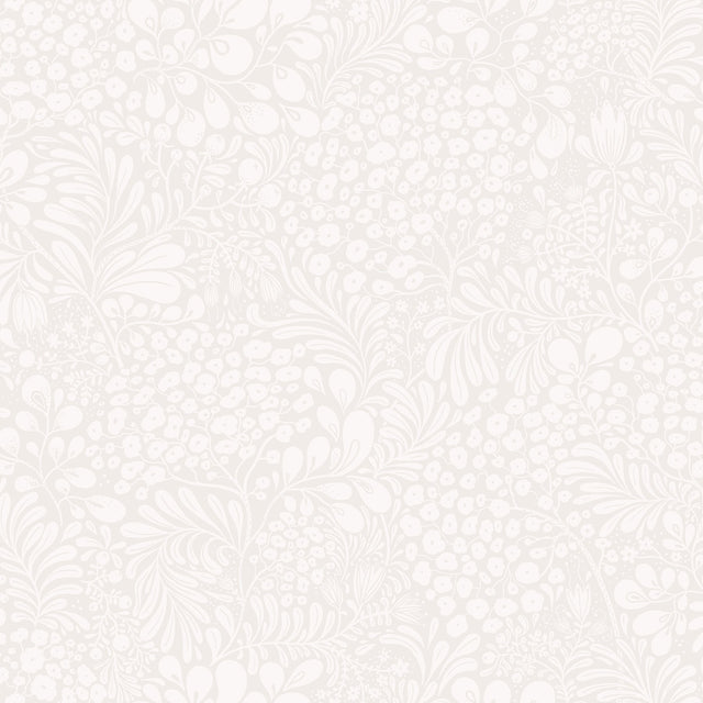 Siv Light Grey Botanical Wallpaper with Scandinavian Non Woven Paste-the-Wall Design - A-Street Prints 2932-65132