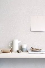 Siv Light Grey Botanical Wallpaper with Scandinavian Non Woven Paste-the-Wall Design - A-Street Prints 2932-65132