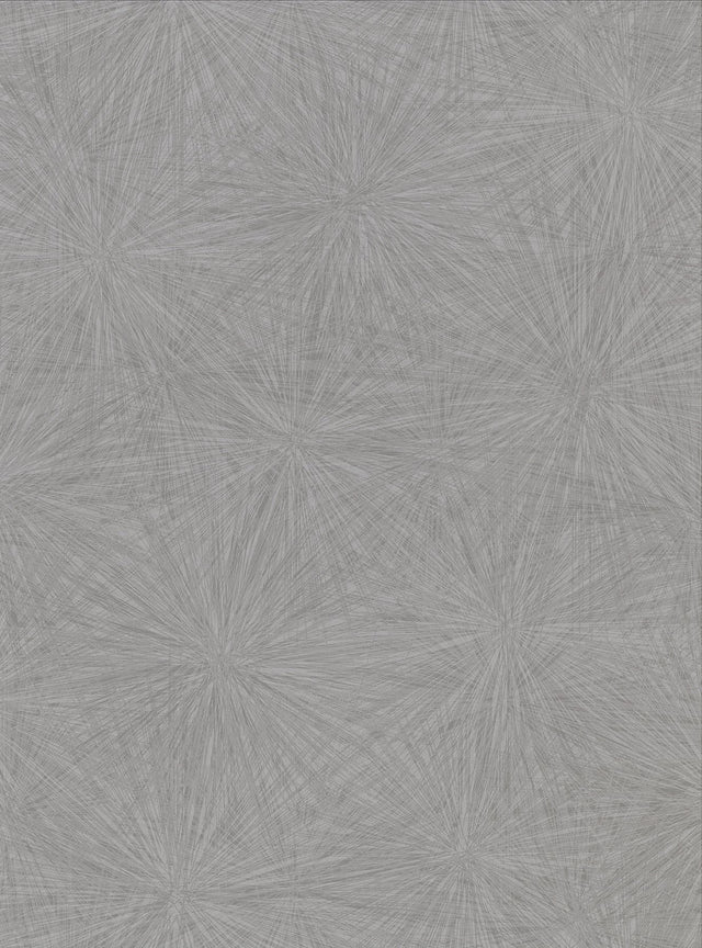 Majestic Dark Grey Starburst Wallpaper with Modern Abstract Pattern - Warner 2945-1120