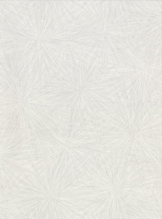Majestic Silver Starburst Wallpaper with Modern Abstract Starburst Motif - Warner 2945-1122