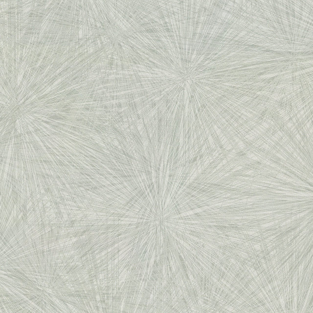 Majestic Light Green Starburst Wallpaper with Modern Abstract Pattern - Warner 2945-1123