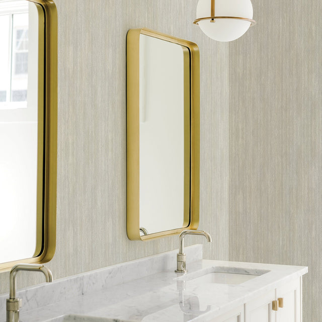 Riga Light Grey Distressed Stripe Wallpaper with Modern Graphics Texture - Warner 2945-1130