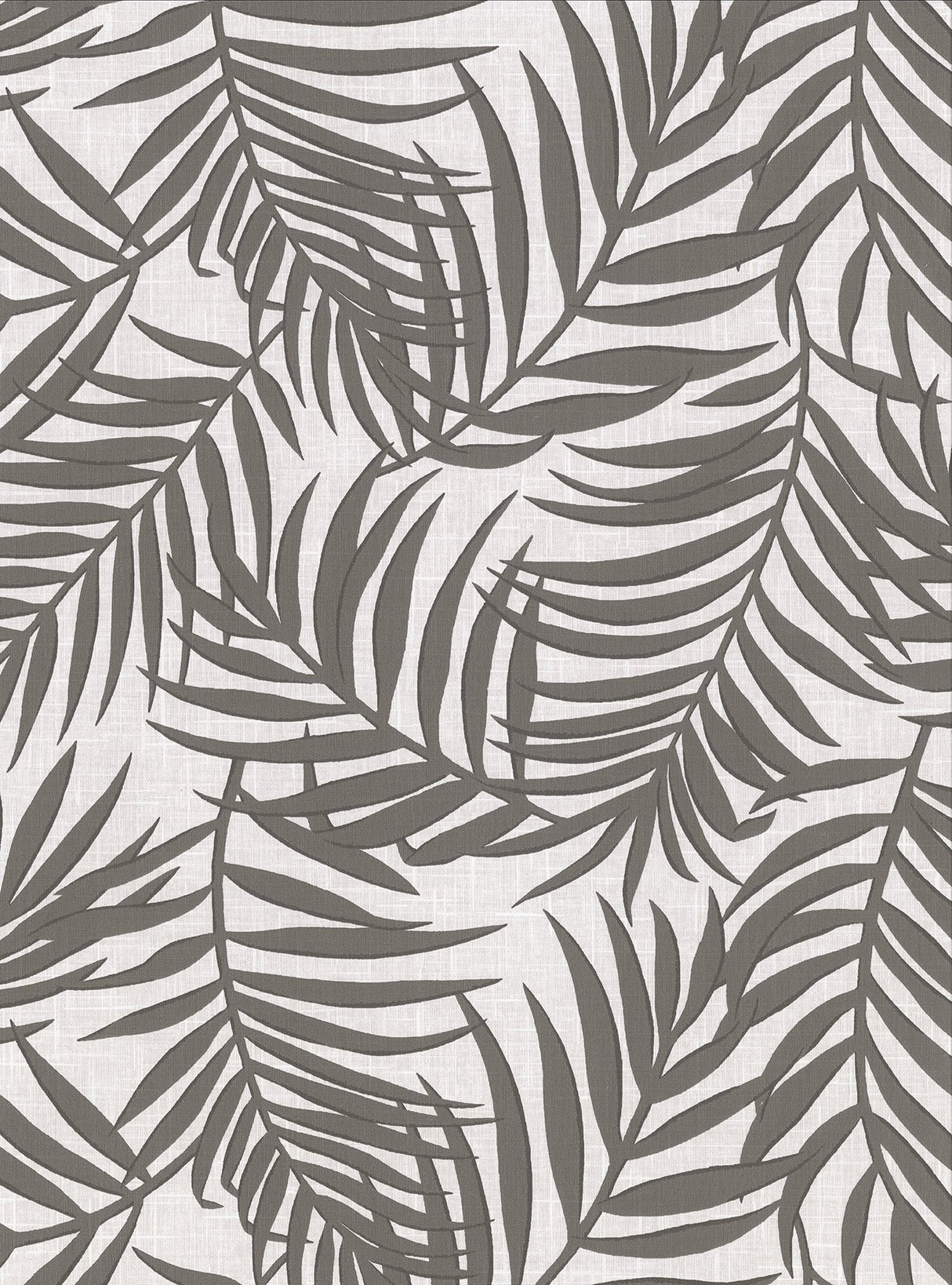 Lanai Grey Fronds Wallpaper with Tropical Botanical Pattern - Warner 2945-1133