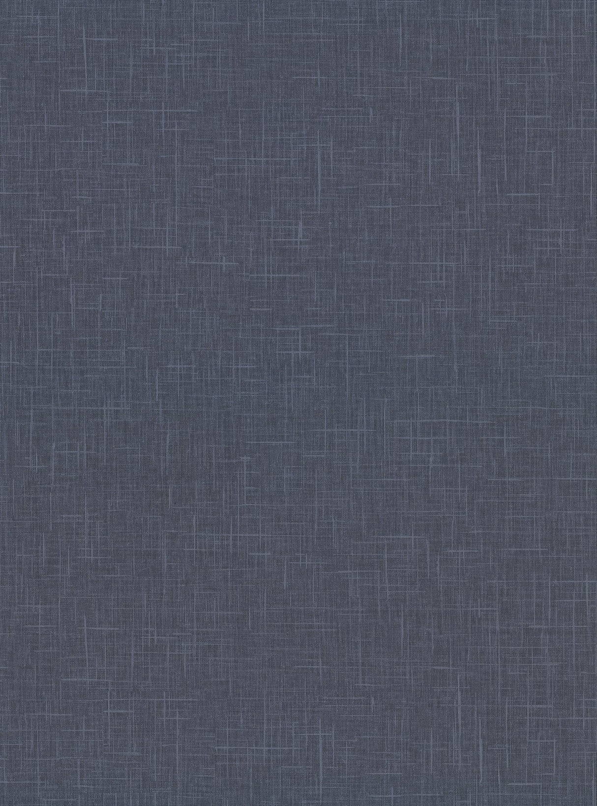 Linville Navy Faux Linen Wallpaper with Textured Fabric-Backed Vinyl - Warner 2945-1137