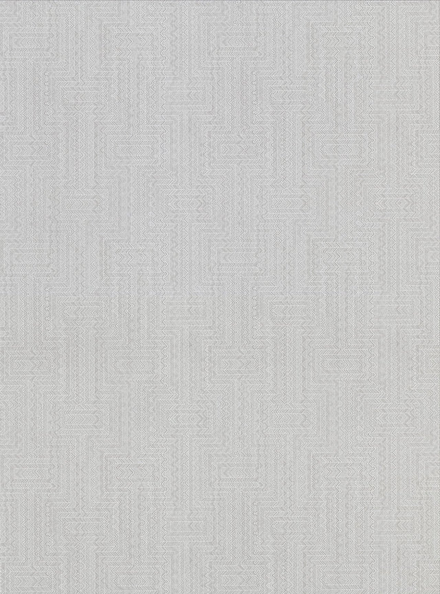 Greek Light Grey Key Wallpaper with Modern Distressed Geometric Texture - Warner 2945-2766