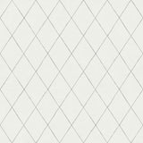 Rhombus Grey Geometric Wallpaper with Farmhouse Graphic Diamond Pattern - A?Street Prints 2948-27001