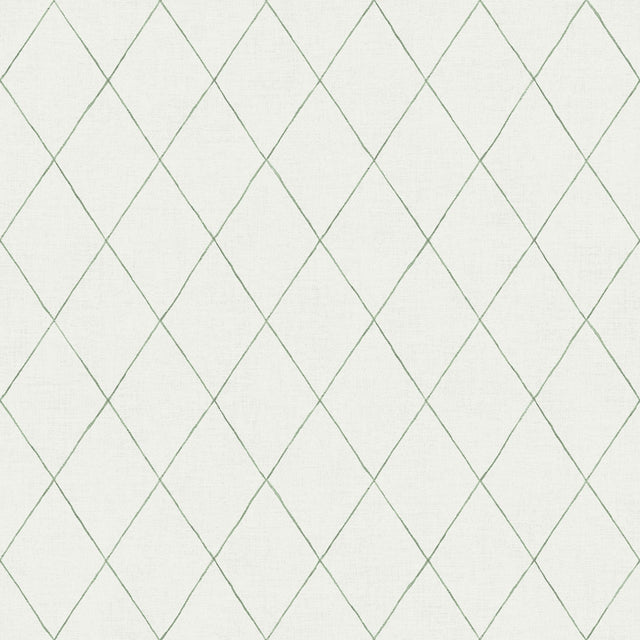 Rhombus Green Geometric Wallpaper with Farmhouse Geometrics Pattern - A-Street Prints 2948-27003