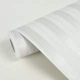 Symphony Platinum Stripe Wallpaper with Alternating Solid and Dotted Stripes - A-Street Prints 2948-27004