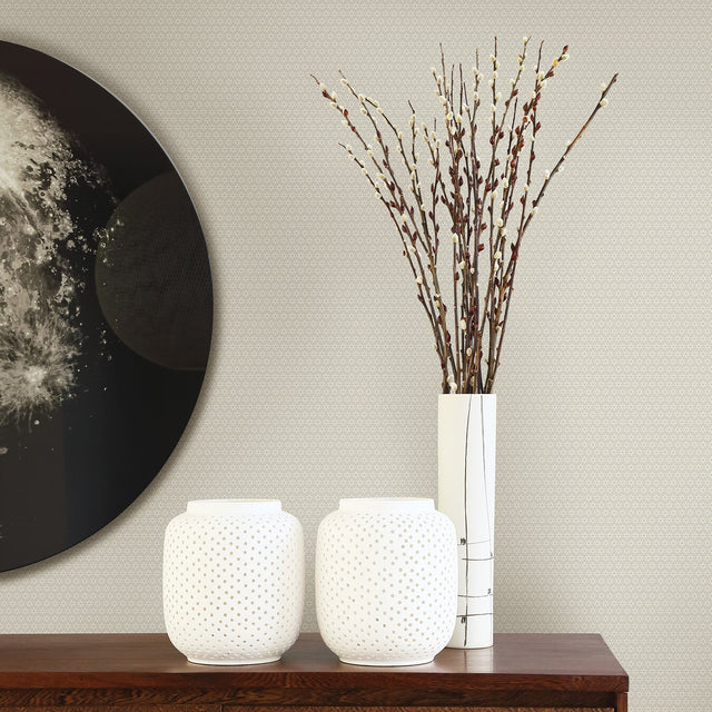 Starwart Light Grey Miniature Floral Wallpaper with Scandinavian Botanical Flowers Pattern - A-Street Prints 2948-27026