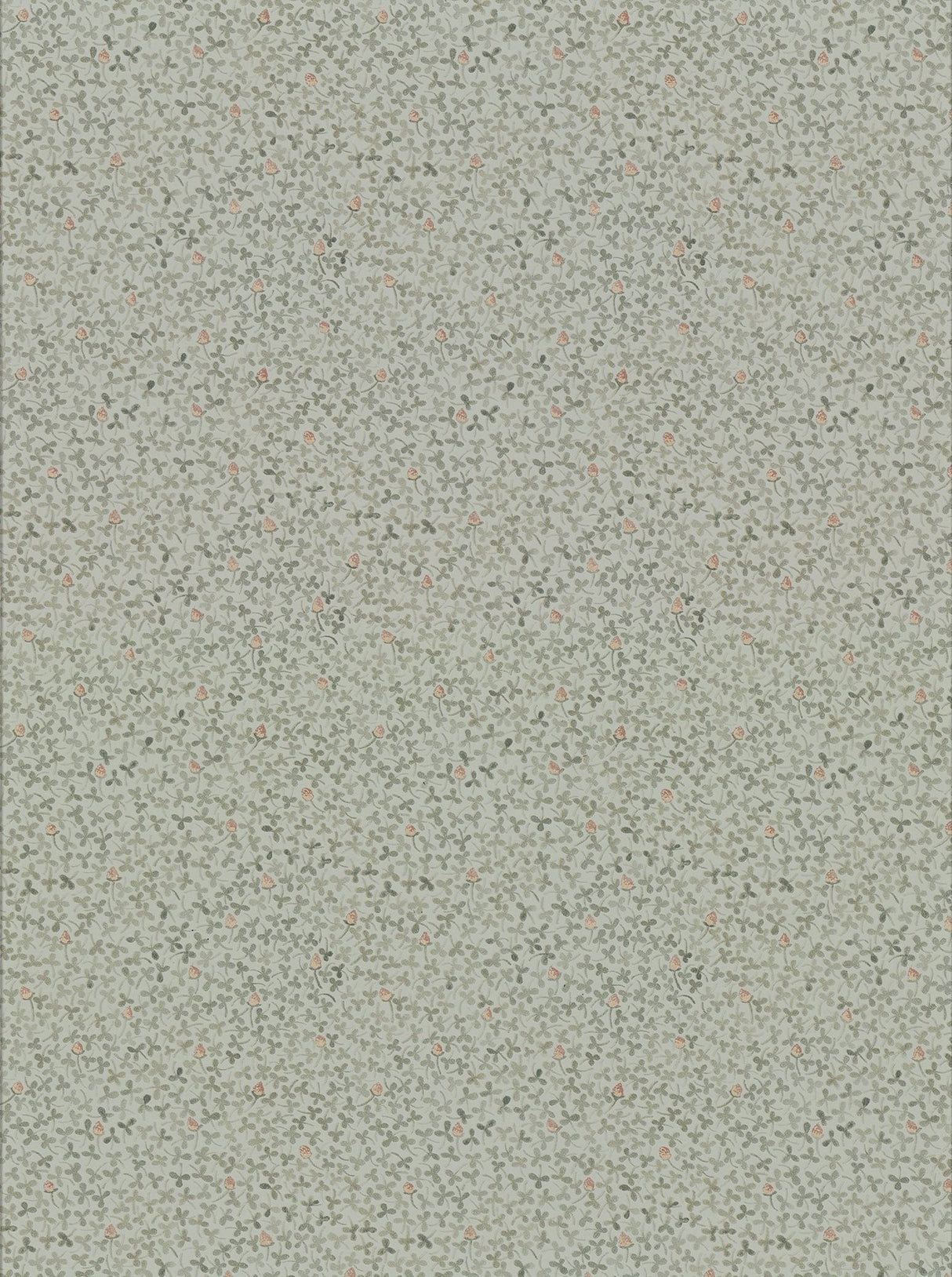 Lark Green Botanical Wallpaper with Scandinavian Clover Leaf Pattern - A-Street Prints 2948-28013