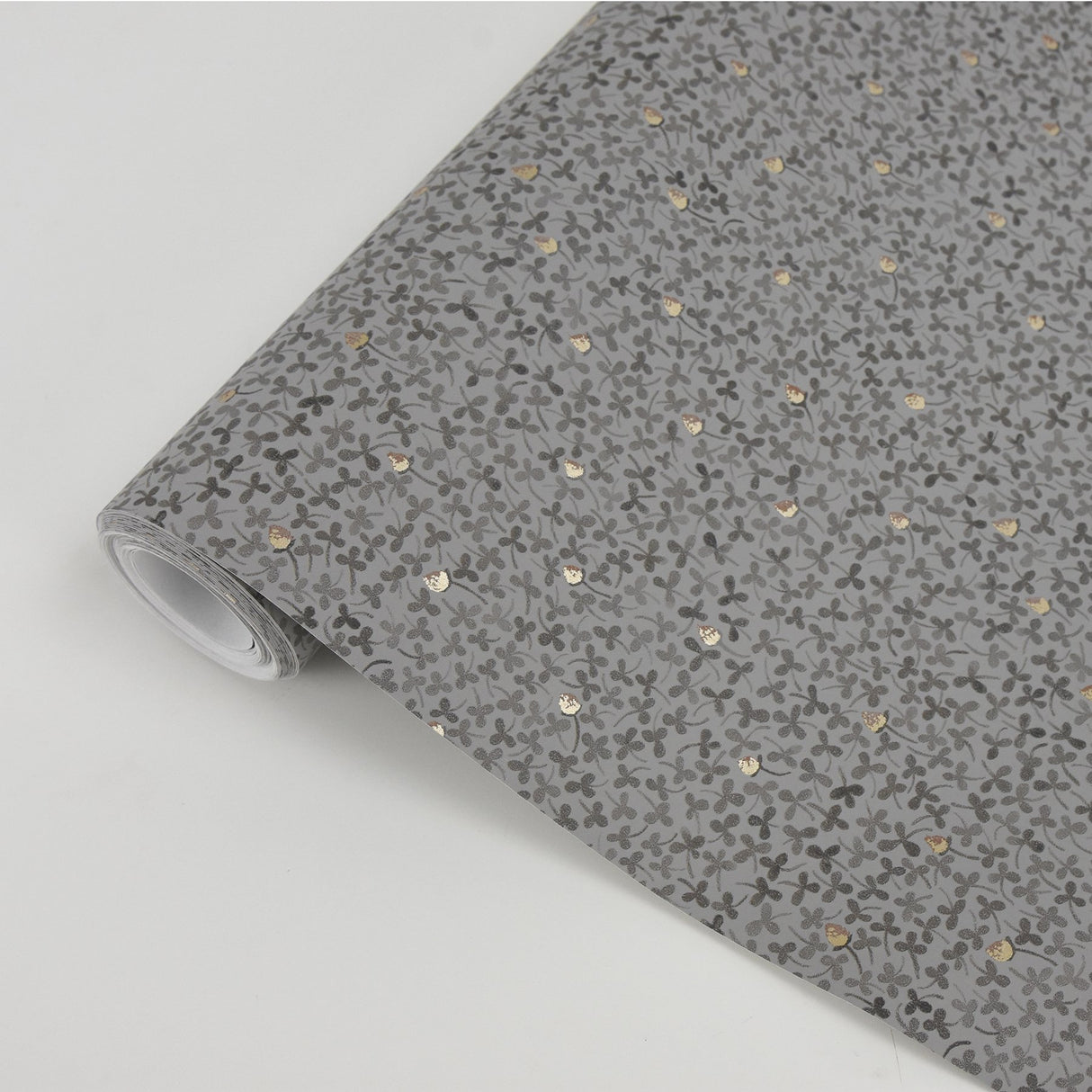 Lark Taupe Botanical Wallpaper with Scandinavian Leaf Pattern - Brewster 2948-28014