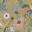 Anemone Mustard Floral Wallpaper by A-Street Prints - MD33002