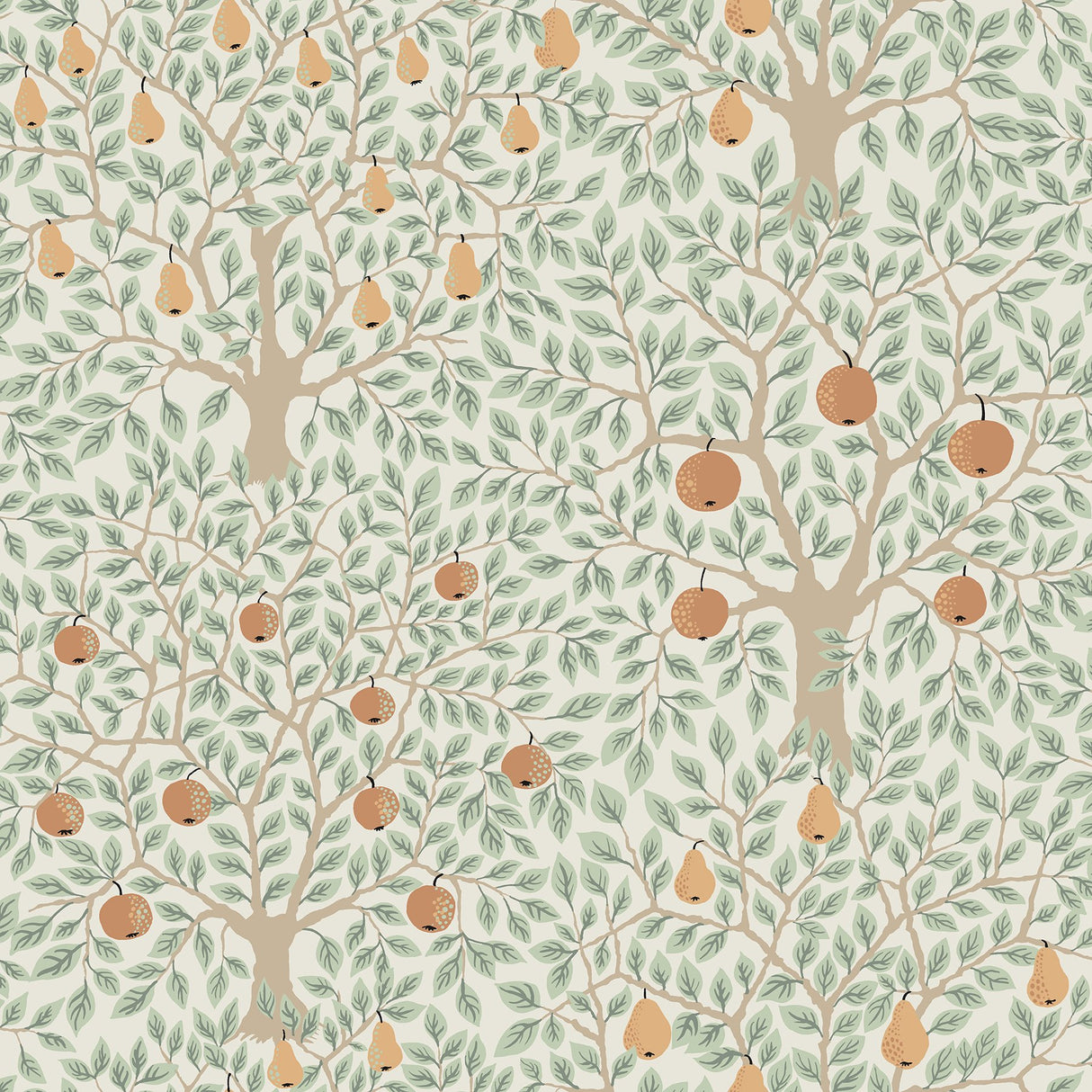 Pomona Multicolor Fruit Tree Wallpaper with Eclectic Botanical Tree Motif - A-Street Prints 2948-33011