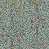 Pomona Green Fruit Tree Wallpaper with Eclectic Botanical Trees Motif - A-Street Prints 2948-33014