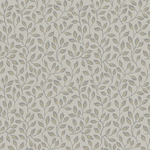 Posey Beige Vines Wallpaper with Botanical Leaf Motif, Scandinavian Unpasted Non Woven - A-Street Prints 2948-33016
