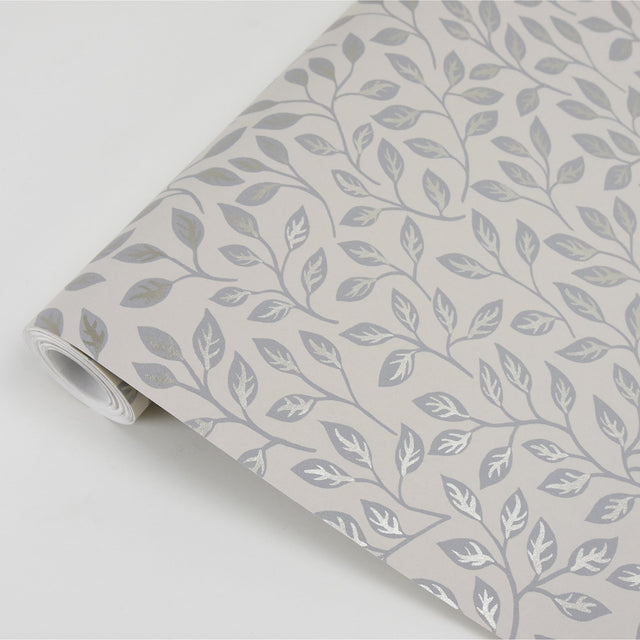 Posey Beige Vines Wallpaper with Botanical Leaf Motif, Scandinavian Unpasted Non Woven - A-Street Prints 2948-33016