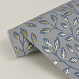 Posey Slate Vines Wallpaper with Botanical Leaves Motif, Scandinavian Style - A-Street Prints 2948-33018