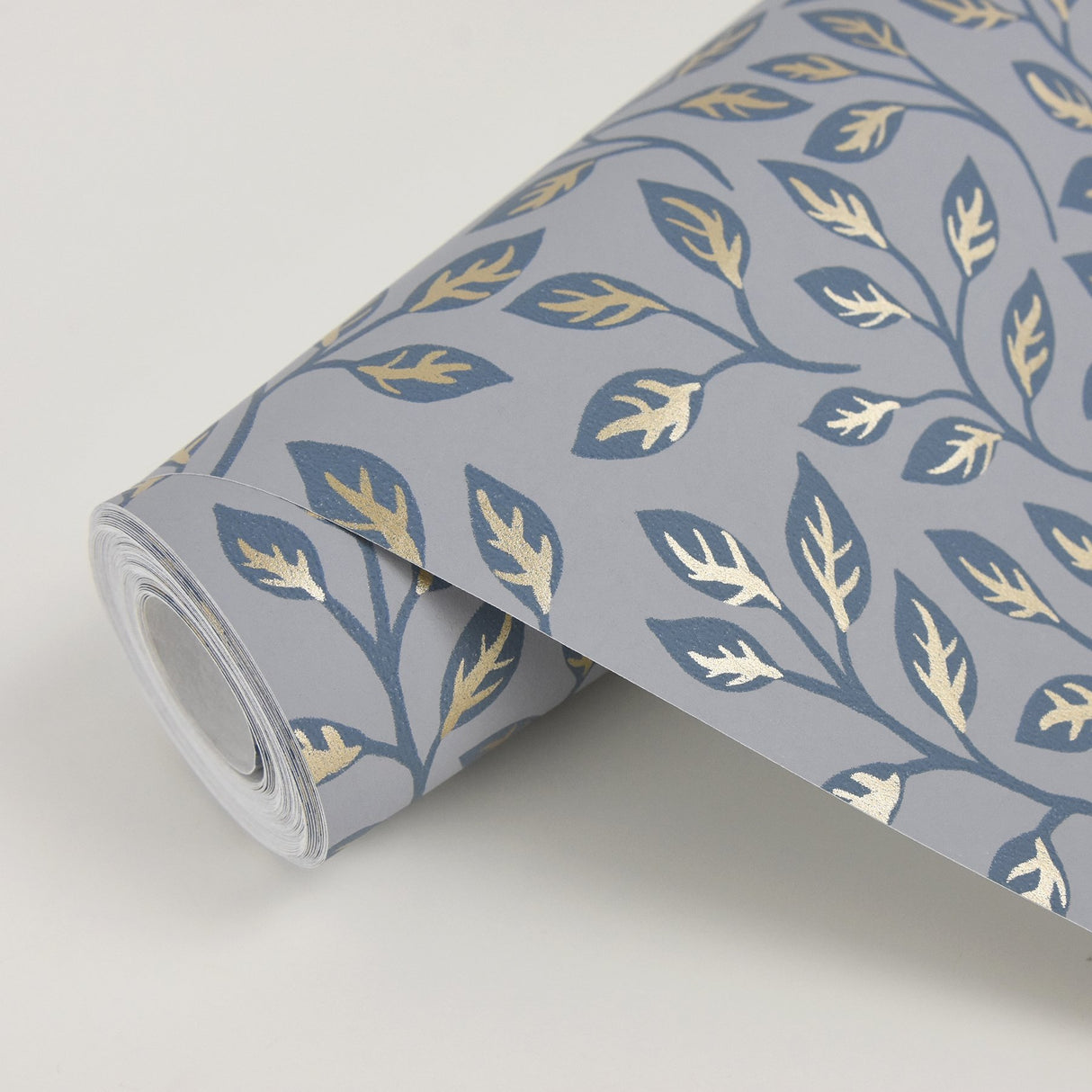 Posey Slate Vines Wallpaper with Botanical Leaves Motif, Scandinavian Style - A-Street Prints 2948-33018