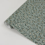 Posey Green Vines Wallpaper with Botanical Leaf Motif, Scandinavian Style - A-Street Prints 2948-33020