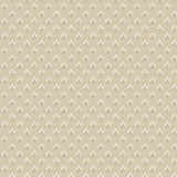 Lili Beige Miniature Floral Wallpaper with Scandinavian Tulip Motif - A-Street Prints 2948-33027