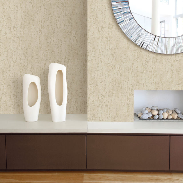 Malawi Beige Leather Texture Wallpaper with Distressed Textures Motif - A-Street Prints 2949-60207
